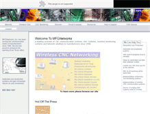 Tablet Screenshot of mfgnetworks.com